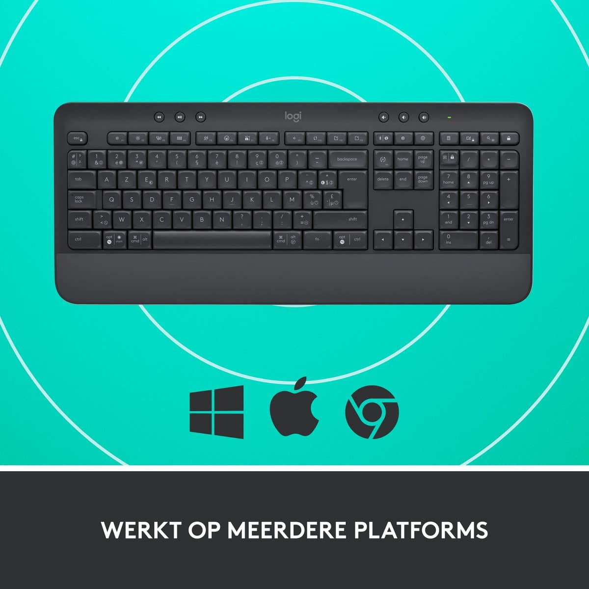 Logitech Signature K650 Draadloos Toetsenbord met Polssteun thumbnail 5
