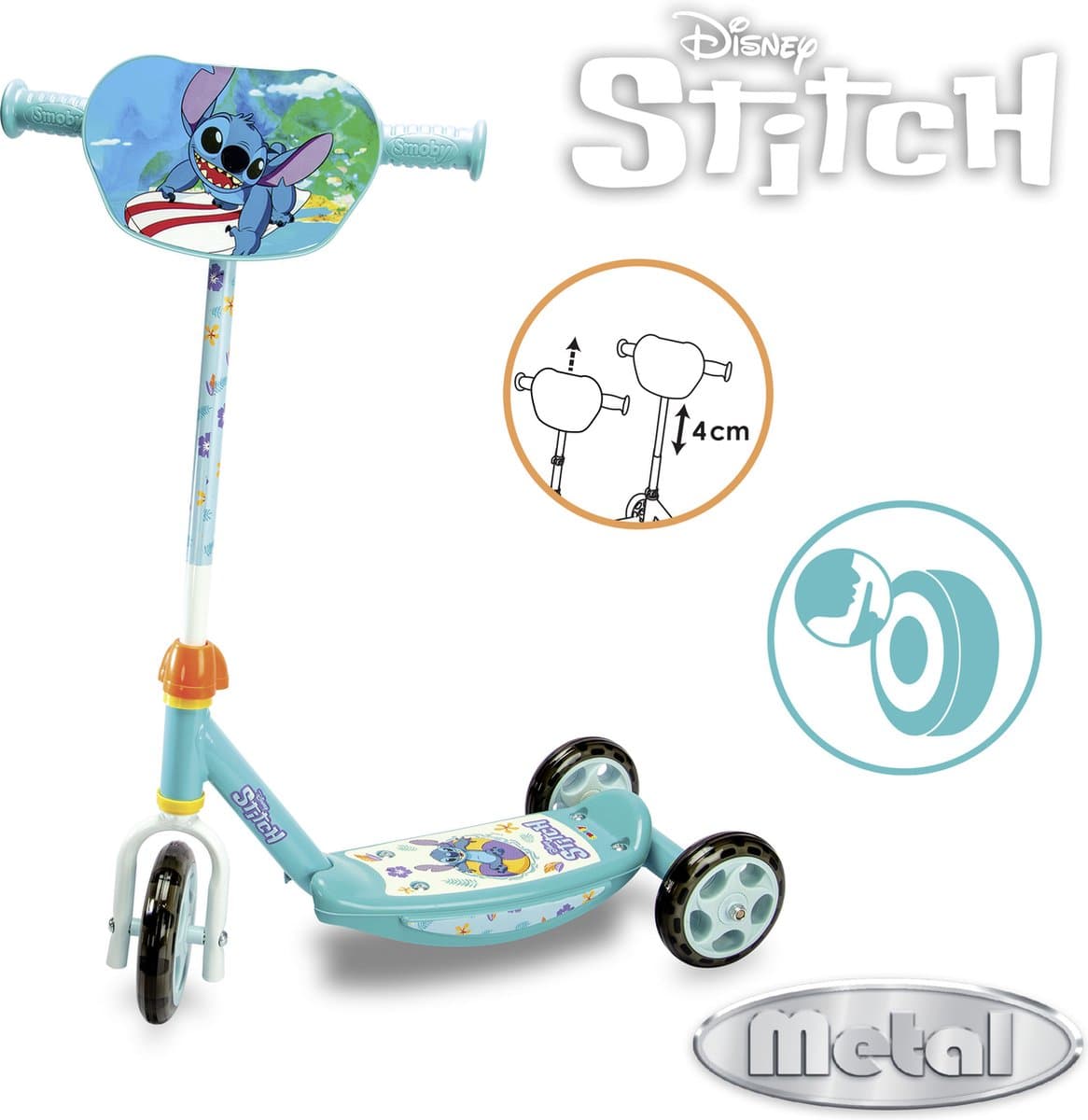 Smoby - Lilo & Stitch - Stitch - Scooter - Step - Vanaf 3 jaar. thumbnail 4