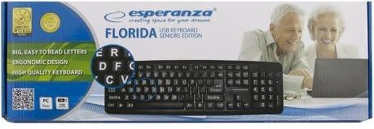 Esperanza Florida Toetsenbord met extra grote tekens thumbnail 5