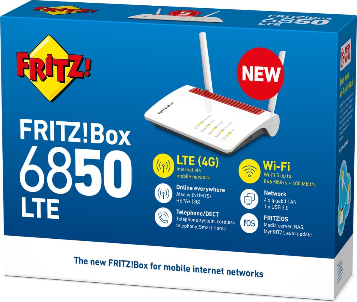 FRITZ!Box 6850 LTE: 4G-router met mesh en DECT thumbnail 4