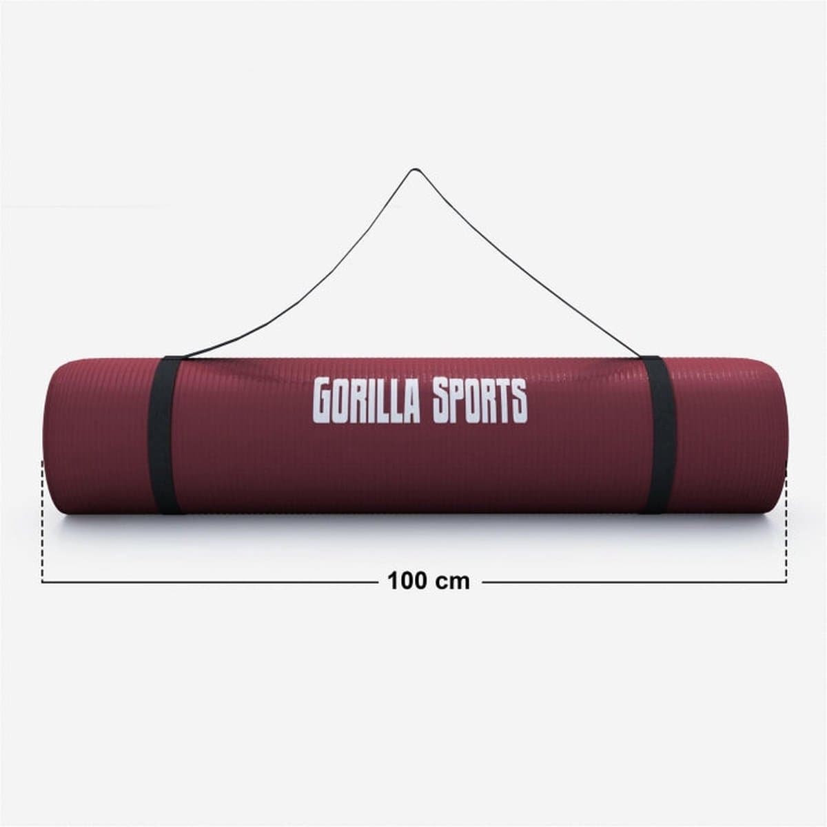 Gorilla Sports Yogamat Deluxe - Robijn - 190 x 100 x 1,5 cm- Yoga Mat thumbnail 8