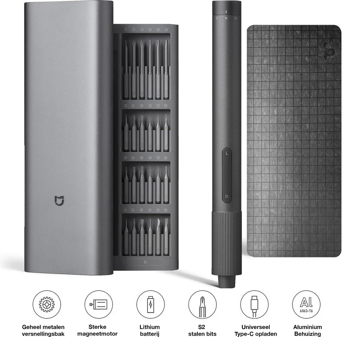 Xiaomi Elektrische Precisie Schroevendraaier - 24 bits, 2 snelheden