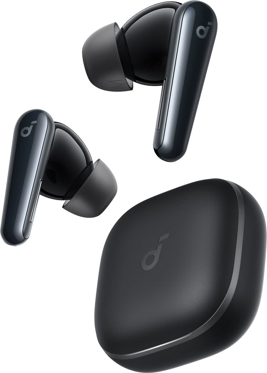 soundcore Liberty 5 by Anker - Draadloze oordoppen met noise-cancelling - 2x sterkere stemonderdrukking - Realtime adaptieve noise canceling - Snelladen - Dolby Audio - Heldere gesprekken met 6 microfoons en AI - Lange batterijduur