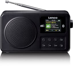Productfoto van Lenco PDR-033BK - Draagbare DAB+ radio met Bluetooth