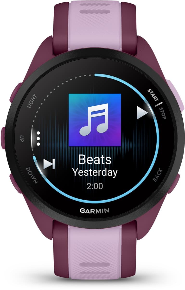 Garmin Forerunner 165 Music - Hardloophorloge - 43 mm - Berry-Lilac thumbnail 2