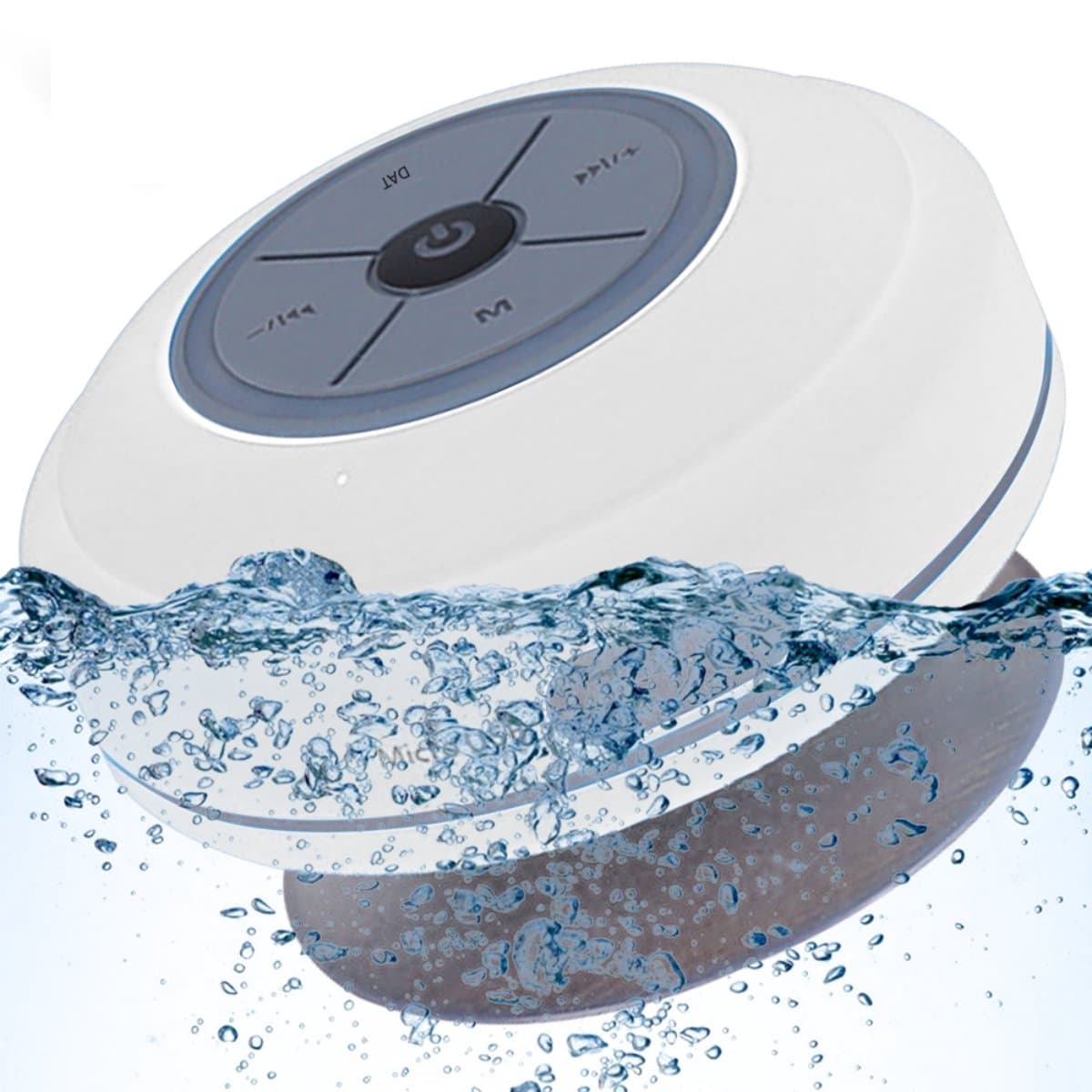Waterdichte Bluetooth-doucheluidspreker met zuignap en 6 uur speeltijd