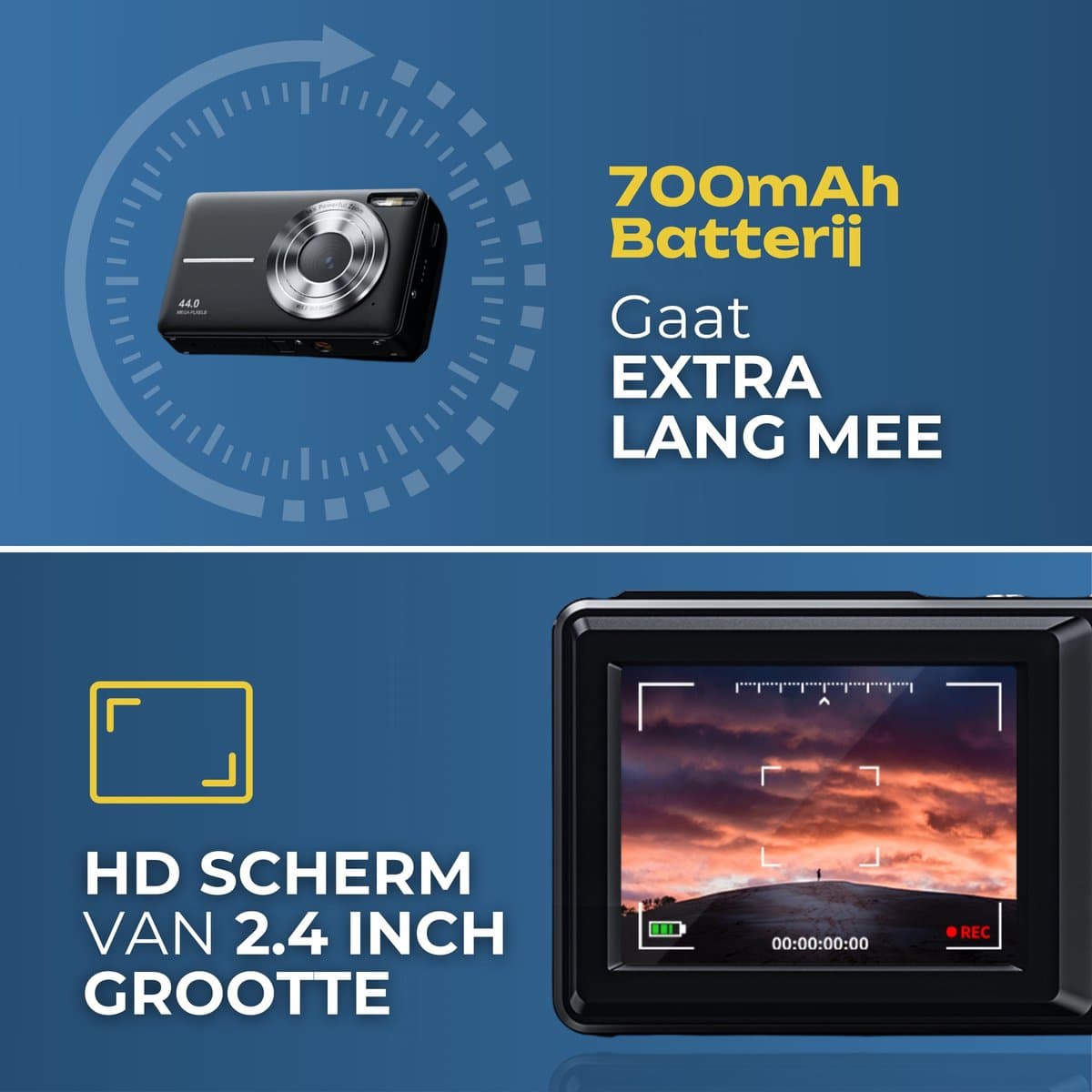 Vosoi model 2 camera met Full HD en 32GB thumbnail 4