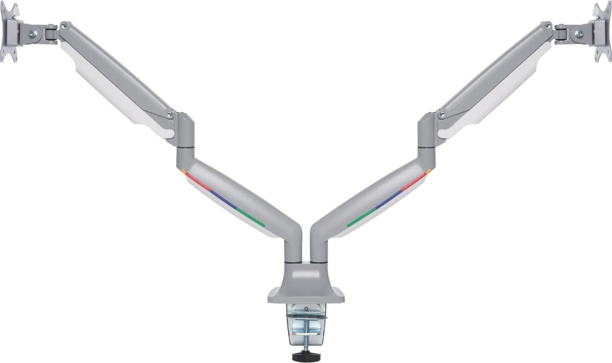 Kensington SmartFit One-Touch Dubbele Monitor arm - Voor 2 Schermen - In Hoogte Verstelbaar - Voor 13 - 32" & tot 9 KG - Grijs thumbnail 2