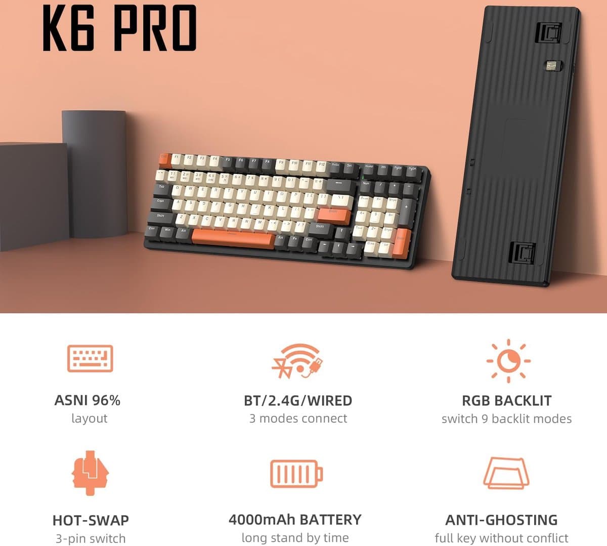 Lexium Mechanisch Toetsenbord - Gaming Toetsenbord - Mechanical Keyboard thumbnail 8