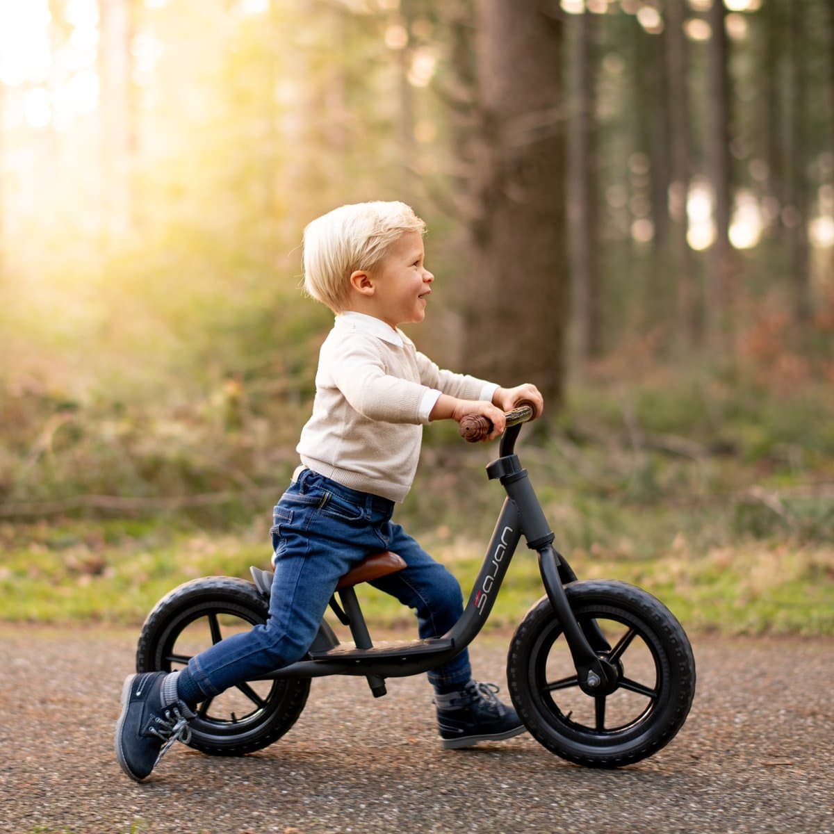 Sajan Loopfiets - Balance Bike - Jongens en Meisjes - Loopfiets 2 Jaar - Buitenspeelgoed - Mat-Oker thumbnail 4