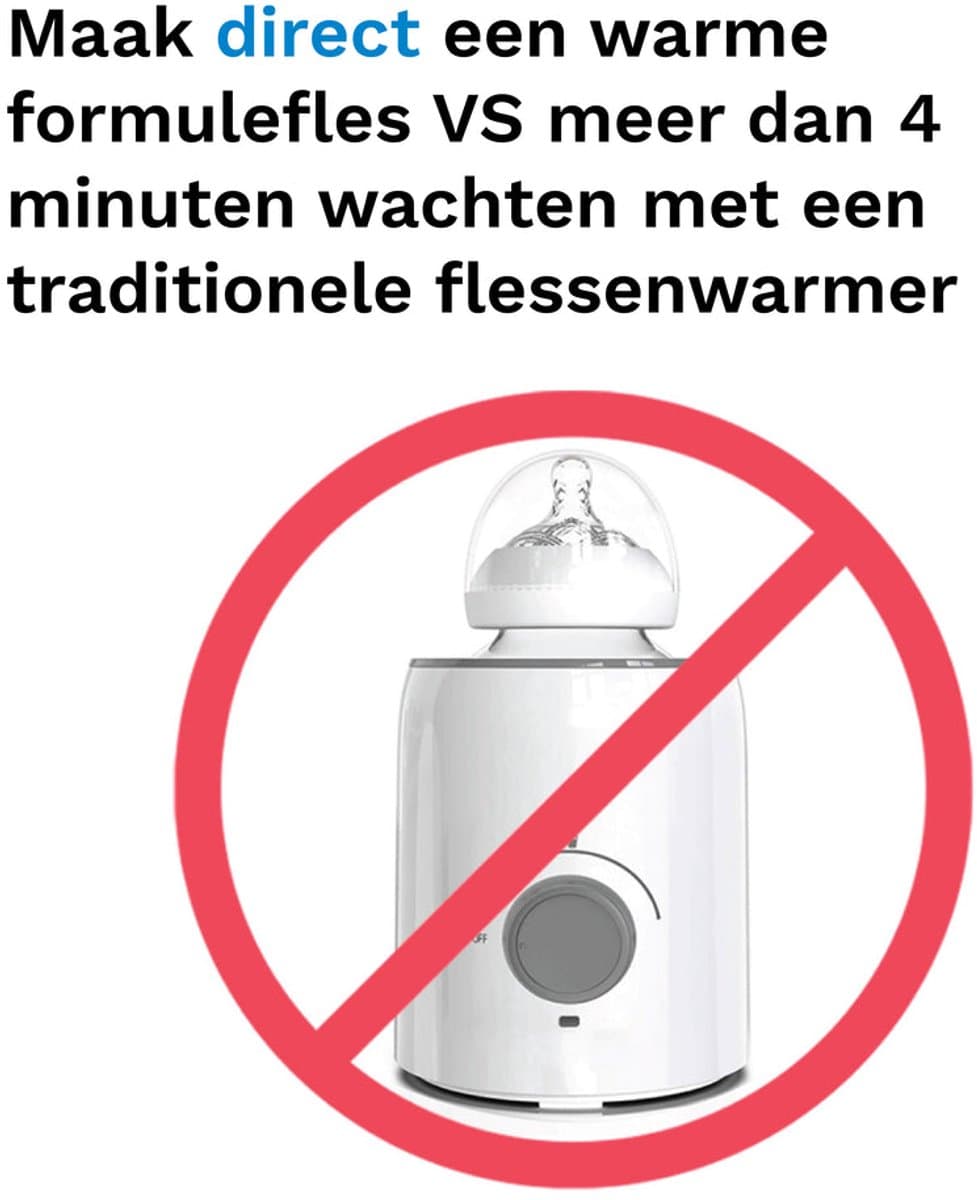 Baby Brezza Instant Warmer – Direct Warm Water voor Flesvoeding – Flessenwarmer - Wit thumbnail 4