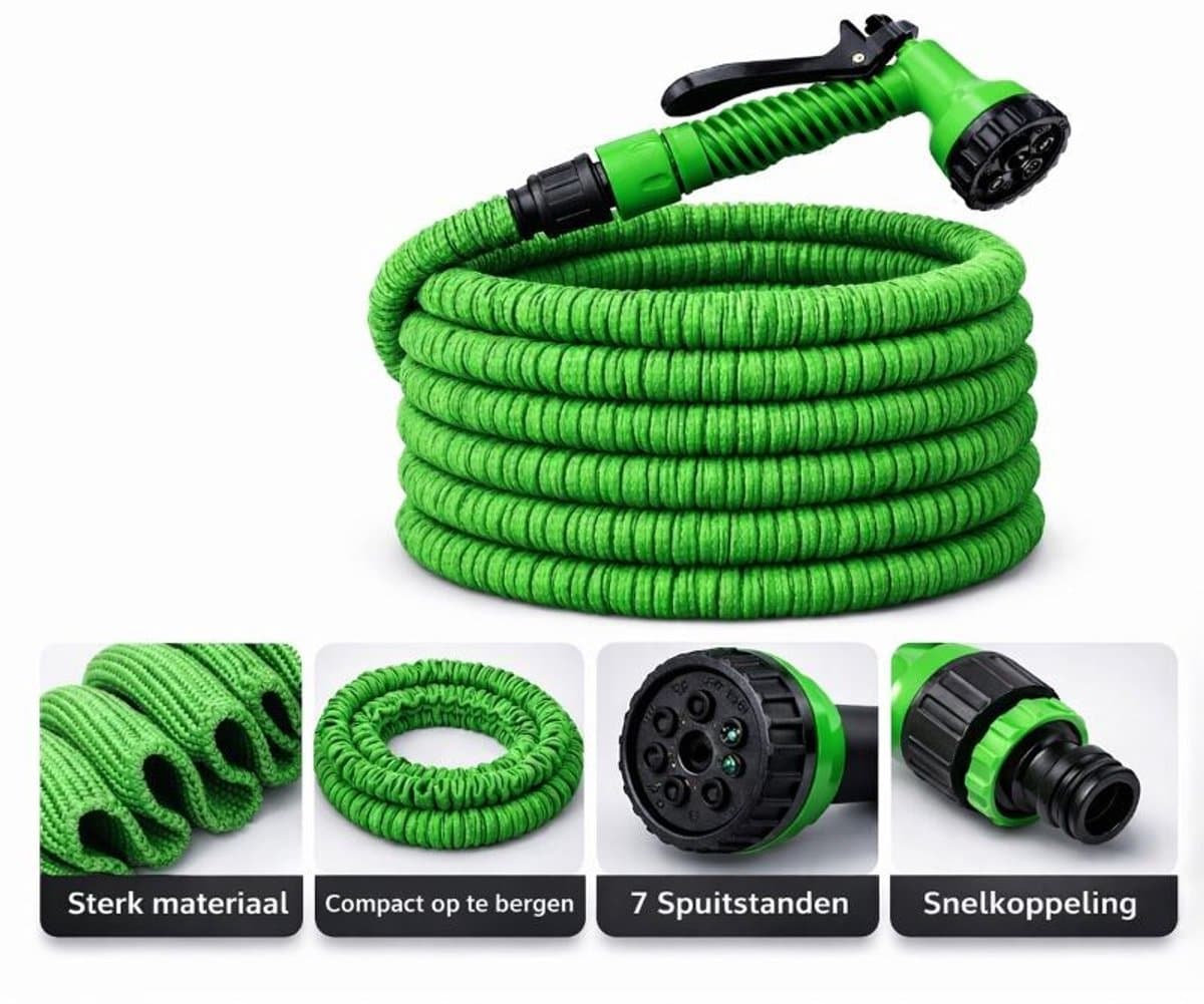 Ceruzo Flexibele Tuinslang 22.5m – Budgetline – Sproeikop 7 Standen thumbnail 2