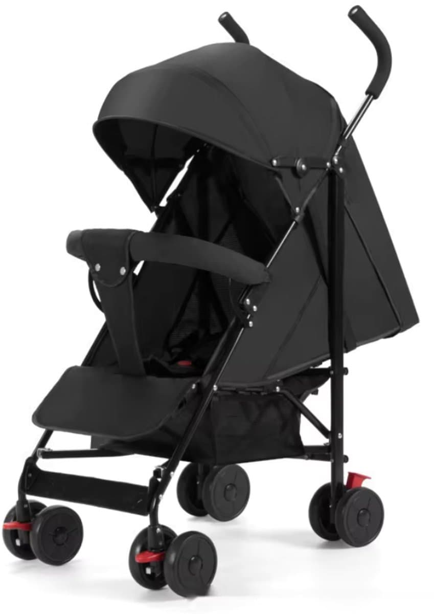 Livista Lichtgewicht Kinderwagen Buggy – Verstelbare Rugleuning 95°-175° – Compact en Comfortabel – 6-36 Maanden – Max. 15 kg– Zwart
