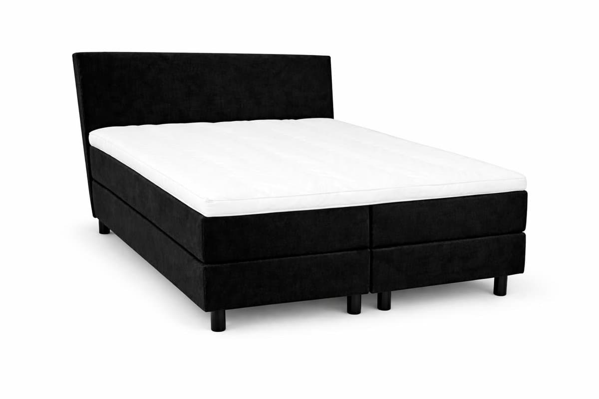 Boxspring SleepEase - 160x200 Compleet - Zwart Glad - Golden Matrassen Zeeland thumbnail 2