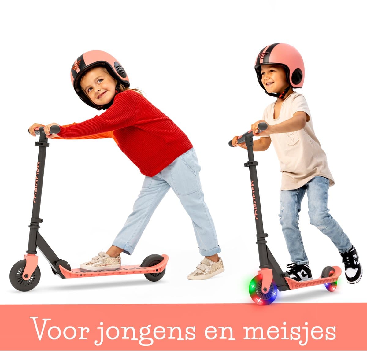 Chillafish Kinderstep jongens en meisjes vanaf 5 jaar met LED wielen - Roze - Step met verstelbaar stuur en voetrem - Opvouwbaar en lichtgewicht met ABEC-5 wielen - Geen batterijen nodig - Model Flexxi Glow thumbnail 7