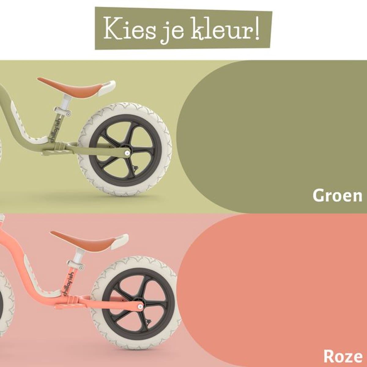 Chillafish Loopfiets 2 jaar - Lichtgewicht met verstelbaar zadel en stuur - Groen - Loopfiets voor jongens en meisjes tot 5 jaar met voetsteun, handvat om te dragen en 12" anti lek banden - Model Charlie Lux thumbnail 8