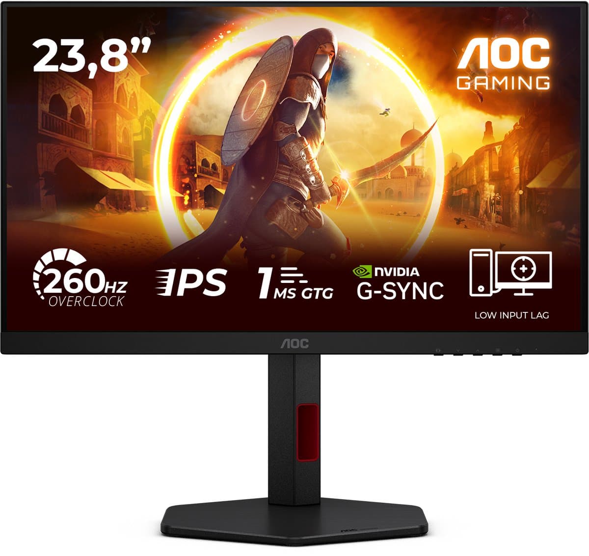 AOC G4 24G4ZR - Full HD IPS Gaming Monitor - 240hz - 260hz OC - G-Sync Compatible - 24 inch thumbnail 8