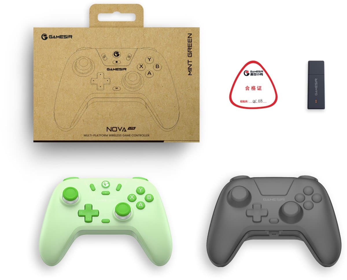 GameSir Nova Lite - Draadloze Controller - Hall Effect - Voor Switch/Switch 2/PC/Android/iOS - Groen thumbnail 4