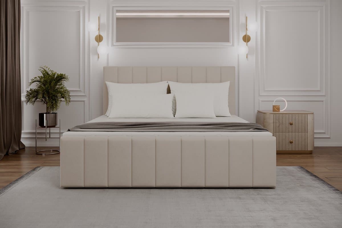 Boxspringbed 01 BIS – Stijlvol & Comfortabel – Met Bonellvering, Topmatras en Opbergruimte – 180x200 Zwart (Manila 18) thumbnail 4