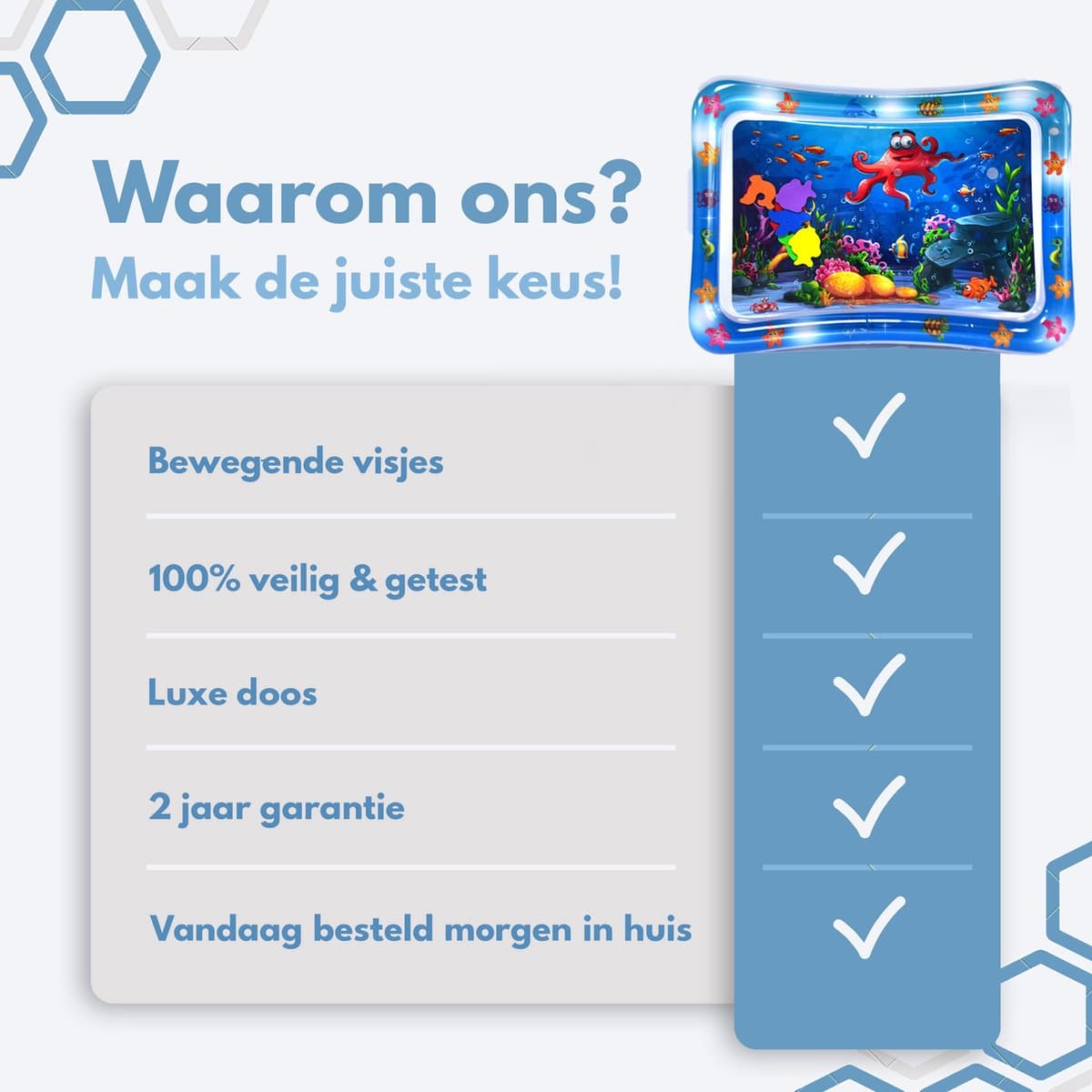 Spoused Waterspeelmat - Watermat - Speelmat baby - Speelkleed baby - Tummy Time - Luxe Geschenkdoos thumbnail 8