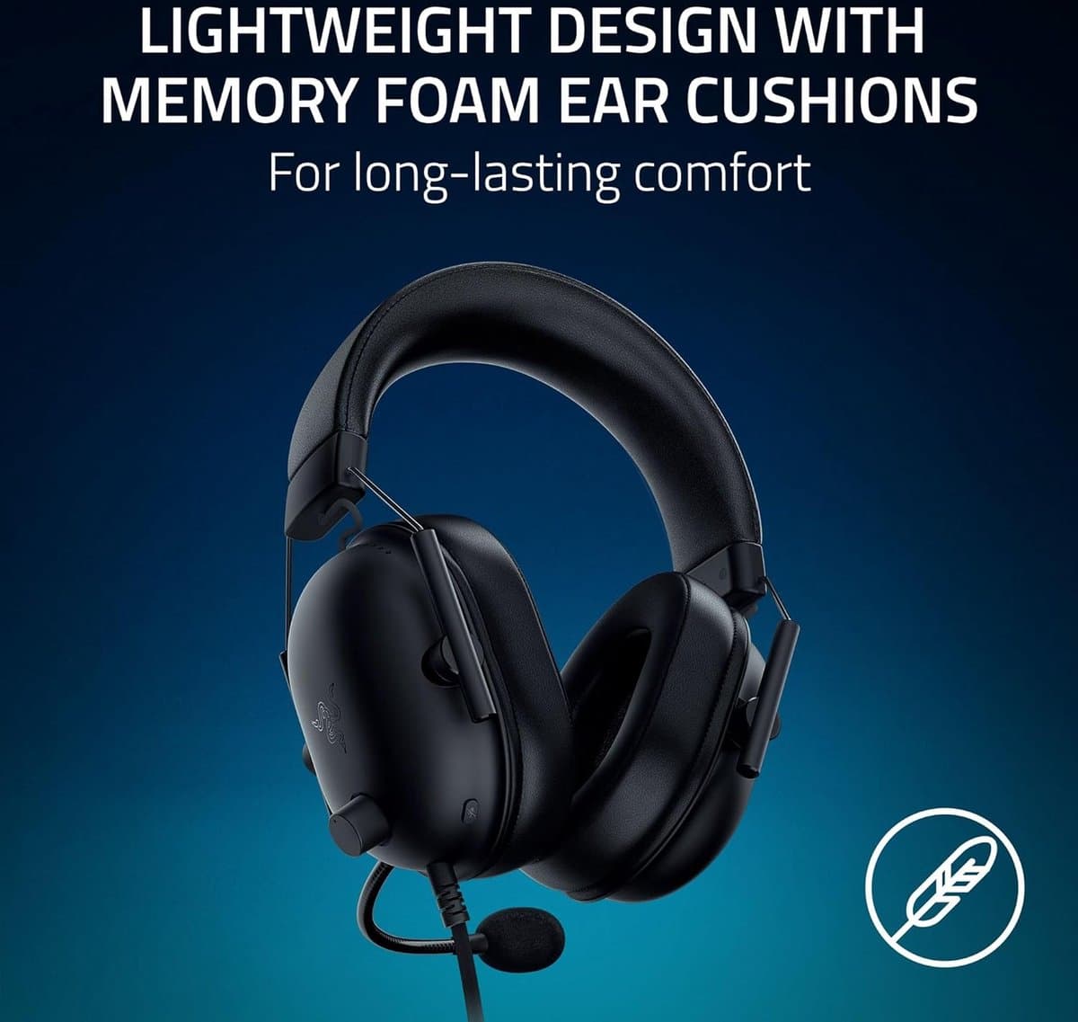 Razer BlackShark V2 X - Gaming Headset - PlayStation Licensed - Lichtgewicht - PS5 - 3.5 Jack -Zwart thumbnail 3