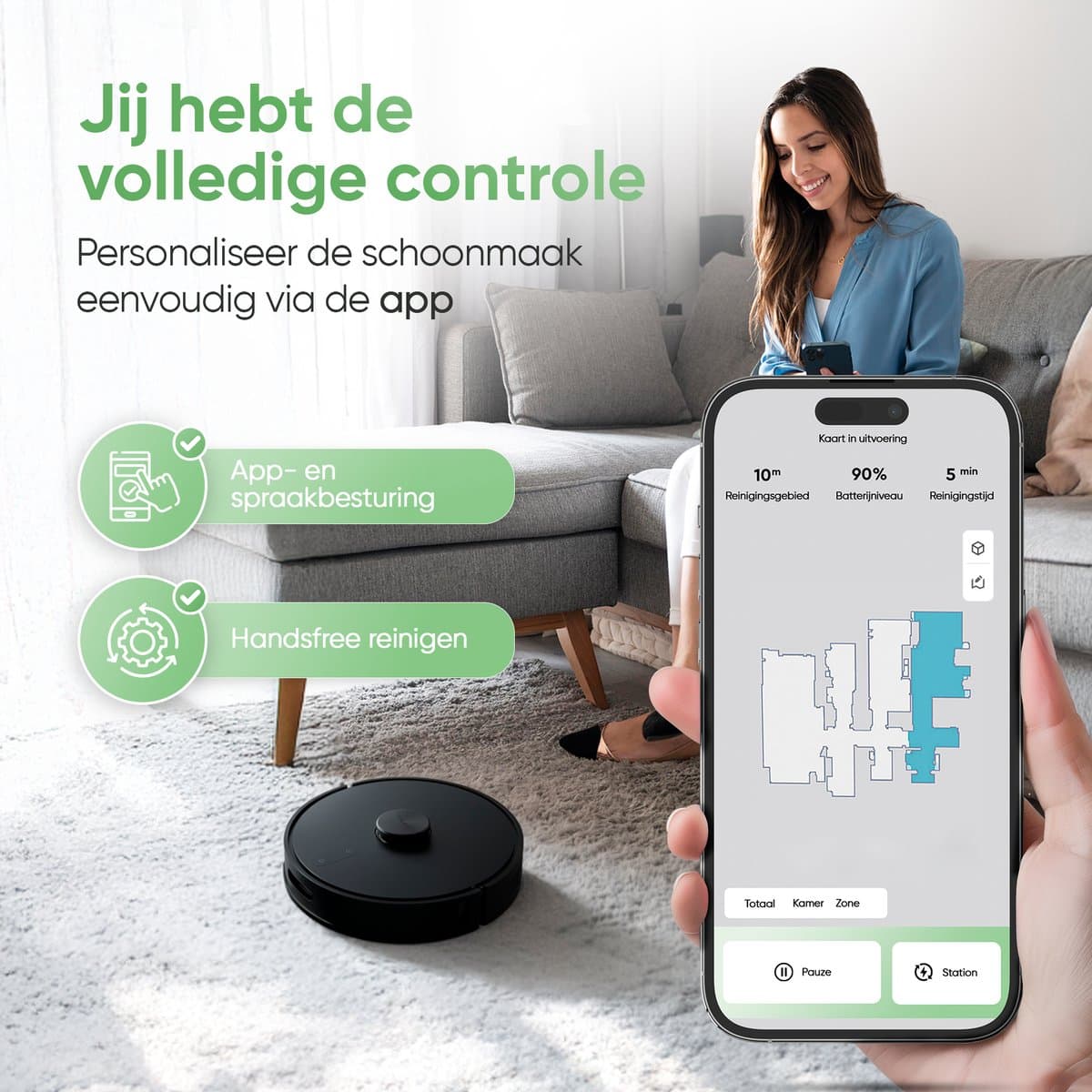 HEEVEY Pro met laser en leegstation
