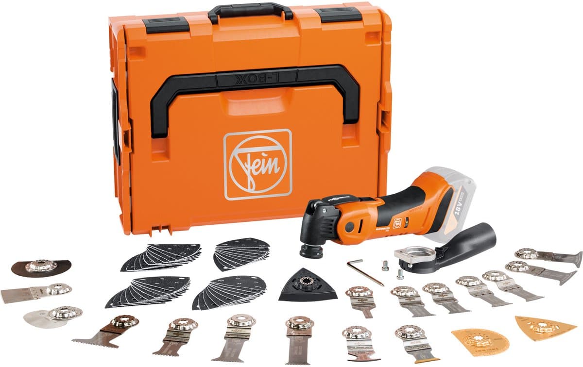 Fein Multimaster AMM 700 MAX TOP Accu multitool + accessoires 18V AMPShare Basic Body in L-Boxx - 71293663000