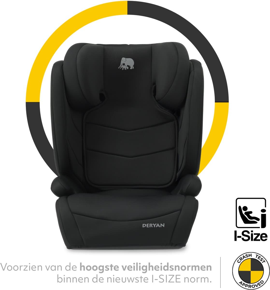 Deryan Charlie Luxe Autostoel i-Size - Isofix - 100 tot 150 cm - Zwart thumbnail 4
