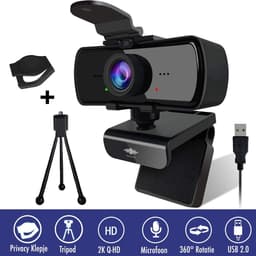 Productfoto van Maccy Squeeze HD Pro Webcam 1440p met Tripod (ook als DynaBright)
