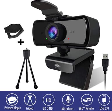 Maccy Squeeze HD Pro Webcam 1440p met Tripod (ook als DynaBright)