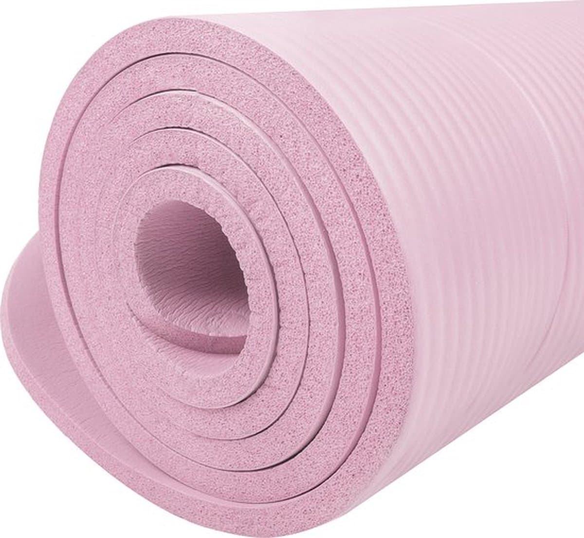 Yoga Mat - Fitnessmat - Premium Kwaliteit - Anti Slip - 61 x 183 x 1 cm - Roze thumbnail 5
