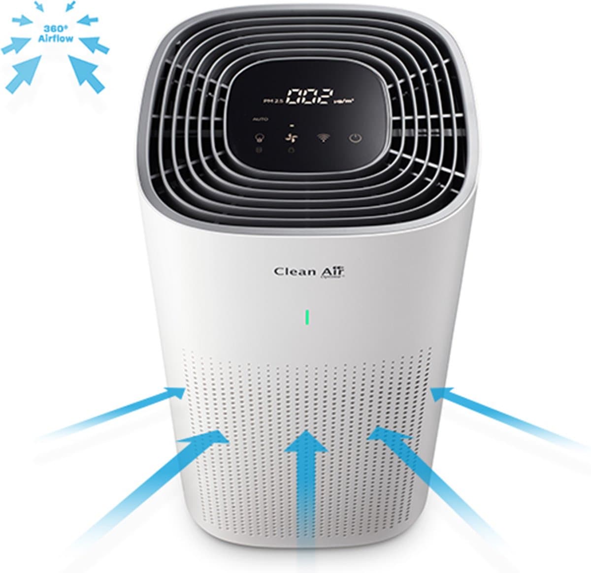 Clean Air Optima® CA-507 Smart - Intelligente HEPA Ionisator Luchtreiniger - 360° Airflow - Extreem stil met sleepmode! <10dB(A)! thumbnail 2