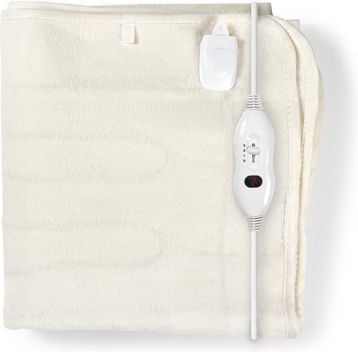 Nedis Elektrische Onderdeken – 1 Persoon Warmtedeken – 150x80 cm – 3 Warmtestanden – Wasbaar thumbnail 3