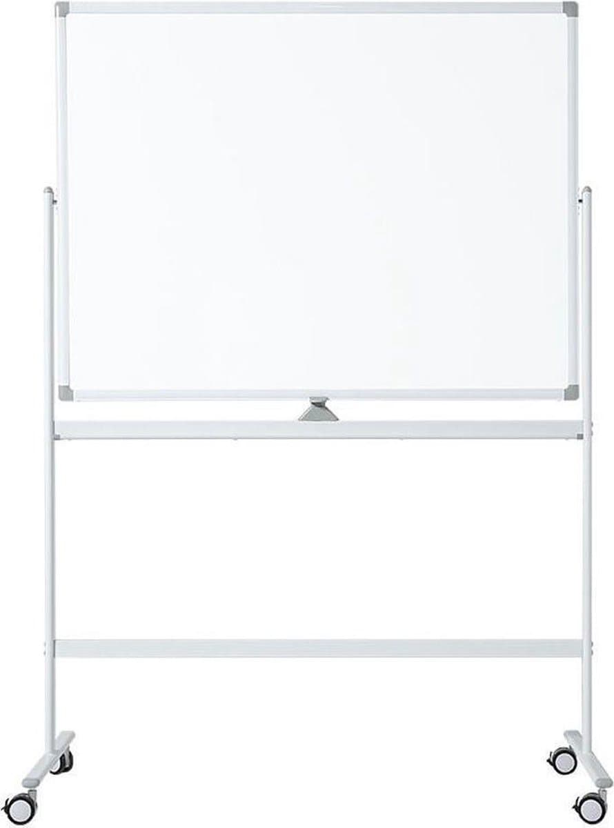 IVOL Verrijdbaar whiteboard - Dubbelzijdig en magnetisch - 120x180 cm - Wit