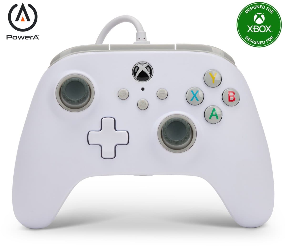 PowerA Bedrade Controller - Xbox Series X + S - Wit thumbnail 2