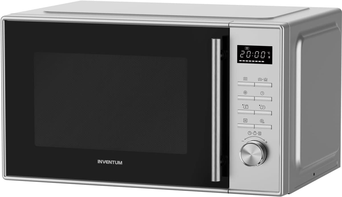 Inventum MN237CS Combimagnetron - 23L - 900W - Hetelucht- en grillfunctie - 10 kookprogramma's - 4 combistanden - Ontdooifunctie - Kinderslot - Zilver thumbnail 8