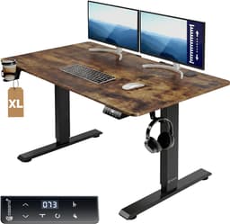 Productfoto van Casaria Elektrisch Zit-Sta Bureau 160x75cm USB - Bruin