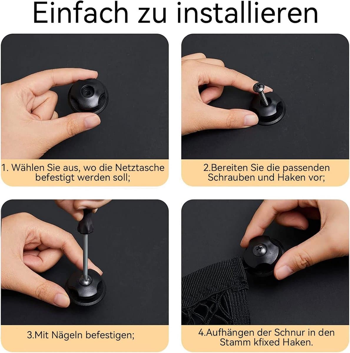 2x Fiets Bagagenet met Haken - Elastisch Opbergnet voor Fietsmand, Dakdrager & Motorfiets | 35x25 cm thumbnail 5