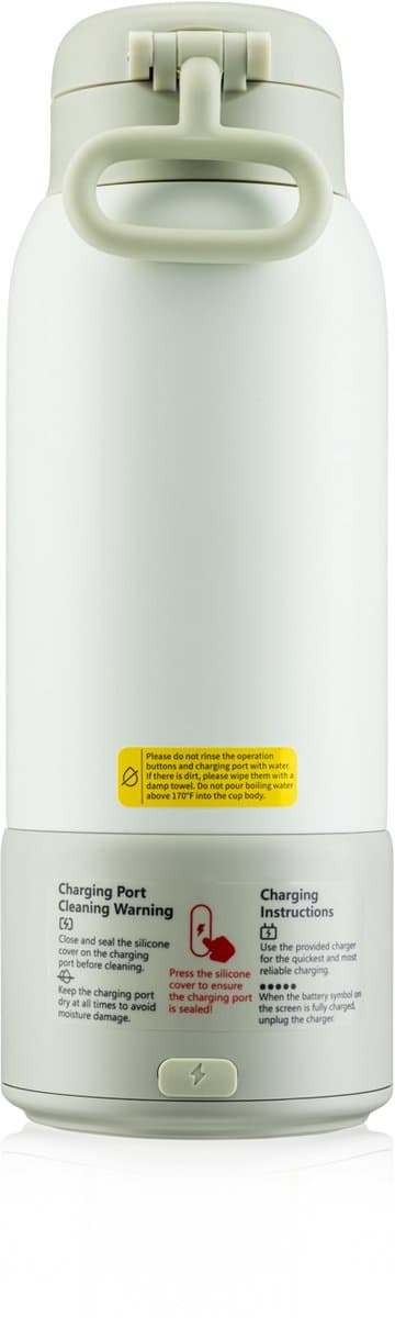 Flessenwarmer voor onderweg - Draadloos - 16.000 mAH - Temperatuur regelaar thumbnail 7