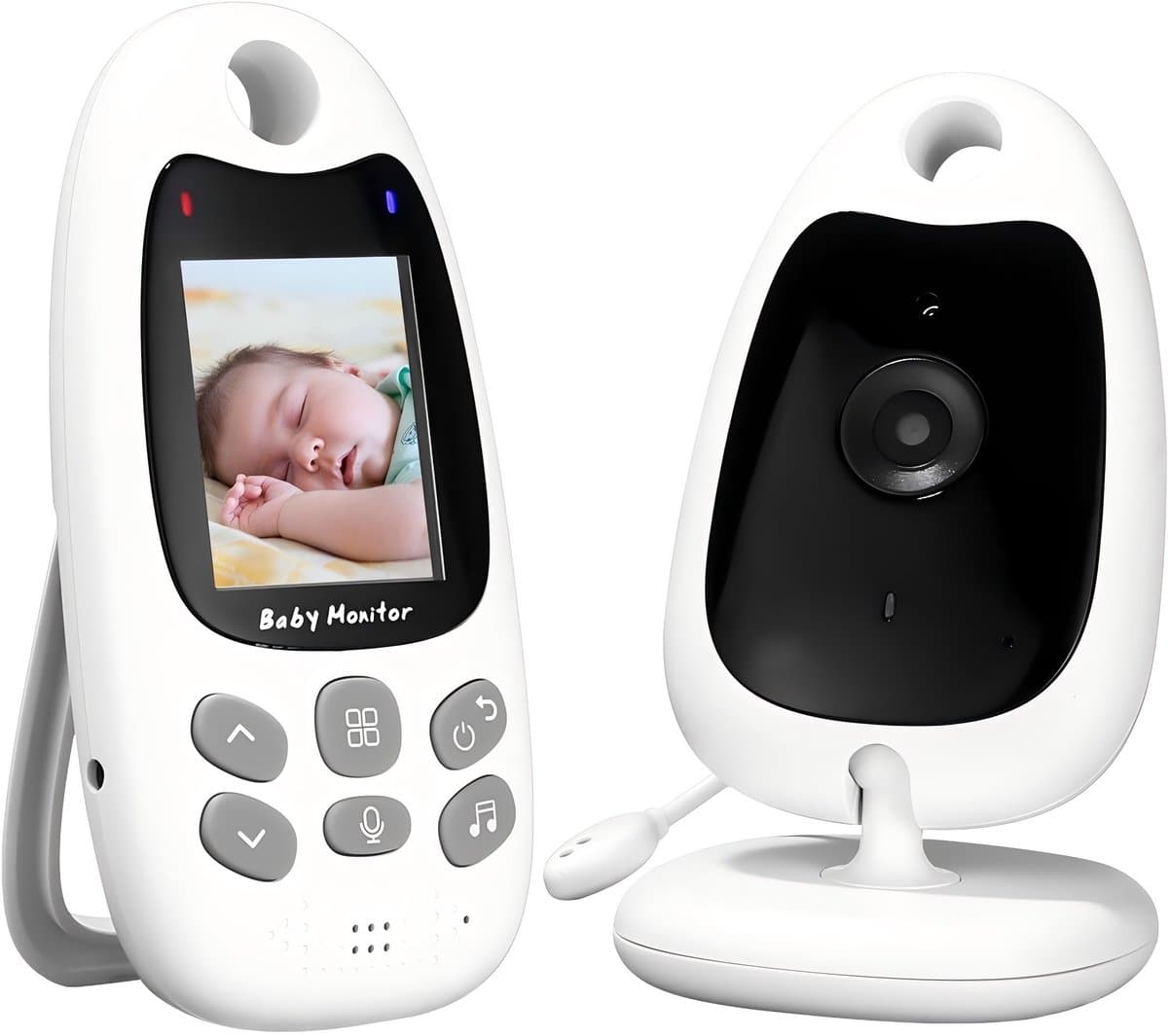 Draadloze Baby Monitor - Babyfoon met HD Camera - 2 inch LCD-scherm (176x220 pixels)-Babyfoon met camera zonder wifi - Compact & Privacyvriendelijk-Tweewegcommunicatie - Nachtzicht - afbeelding 1