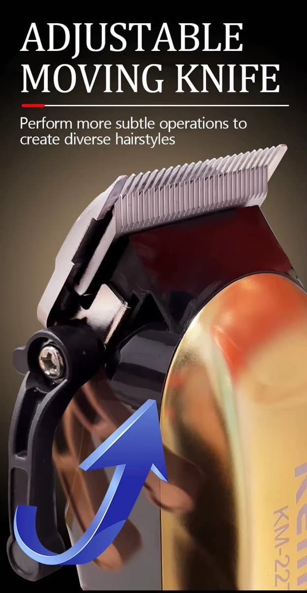 Kemei Tondeuse - KM 2278 - Draadloze Tondeuse - Professionele tondeuse - Haren Millimeteren - Contouren - Haren Scheren - Kapper Tondeuse - Kapper Kwaliteit - Baard Trimmer - Haar Trimmer - Beard and Hair Trimmer thumbnail 2