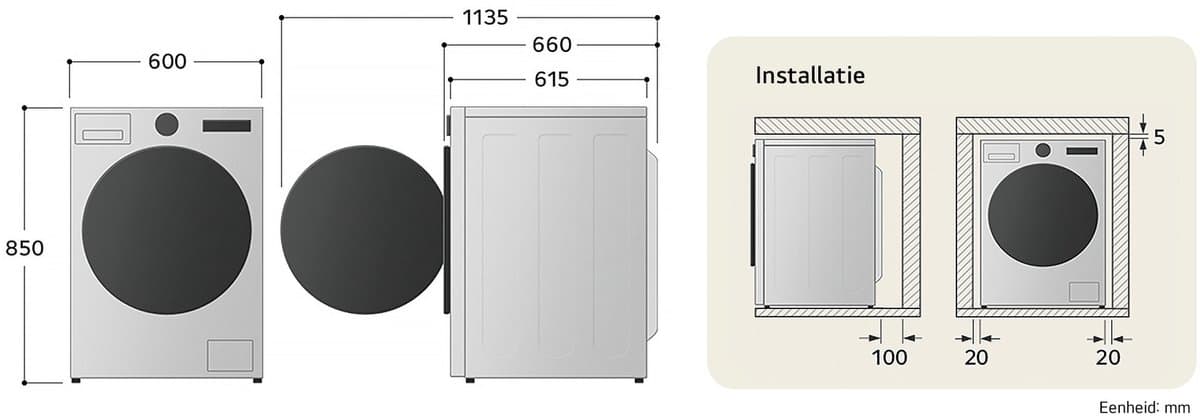 LG F4WR9513S2W: 13 kg wasmachine met AI DD en TurboWash 39 thumbnail 8