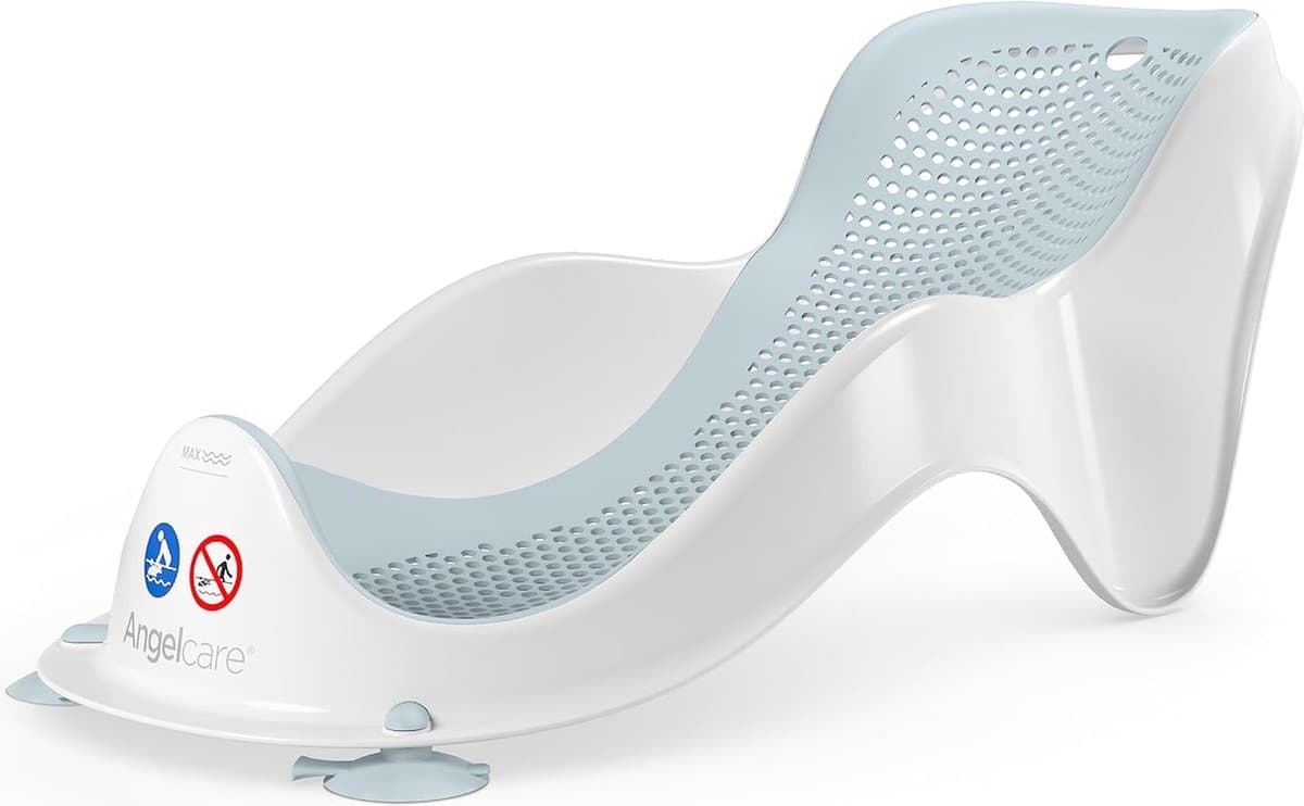 Light Aqua, ergonomisch badzitje voor babybadkuip, aangenaam zacht ligoppervlak, ophangbaar thumbnail 4