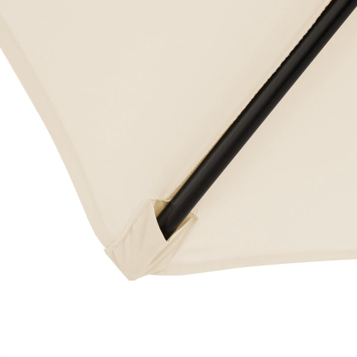 Kingsleeve Parasol 200cm - met Zwengel en Kantelmechanisme - Beige thumbnail 6