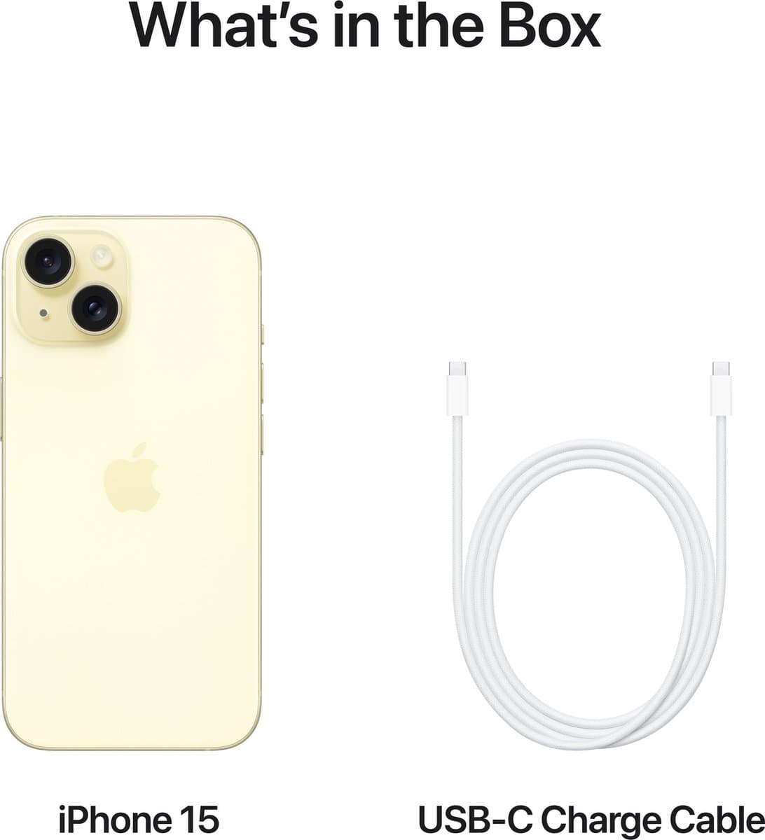 Apple iPhone 15 512GB Yellow - Dynamic Island & USB-C thumbnail 5