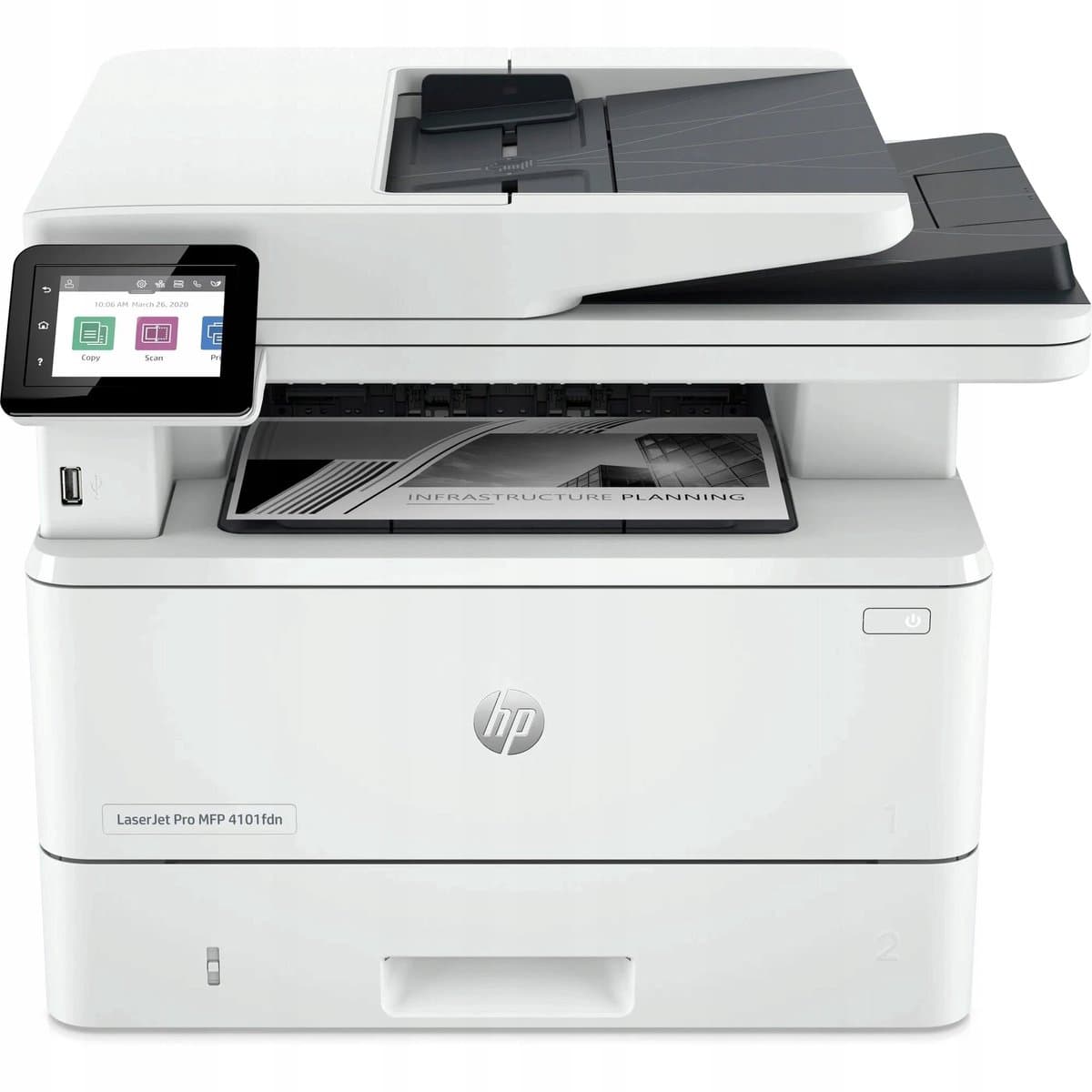 HP LaserJet Pro MFP 4102fdn - All-in-One Laserprinter - Wit thumbnail 2