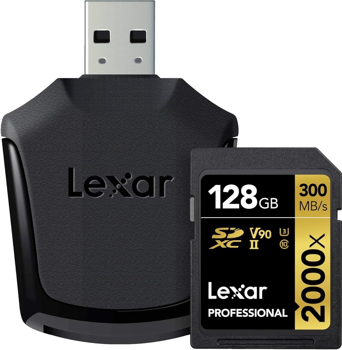 Geheugenkaart - SDXC kaart - Snelle gegevensoverdracht - UHS-II technologie - 128GB - Zwart thumbnail 2