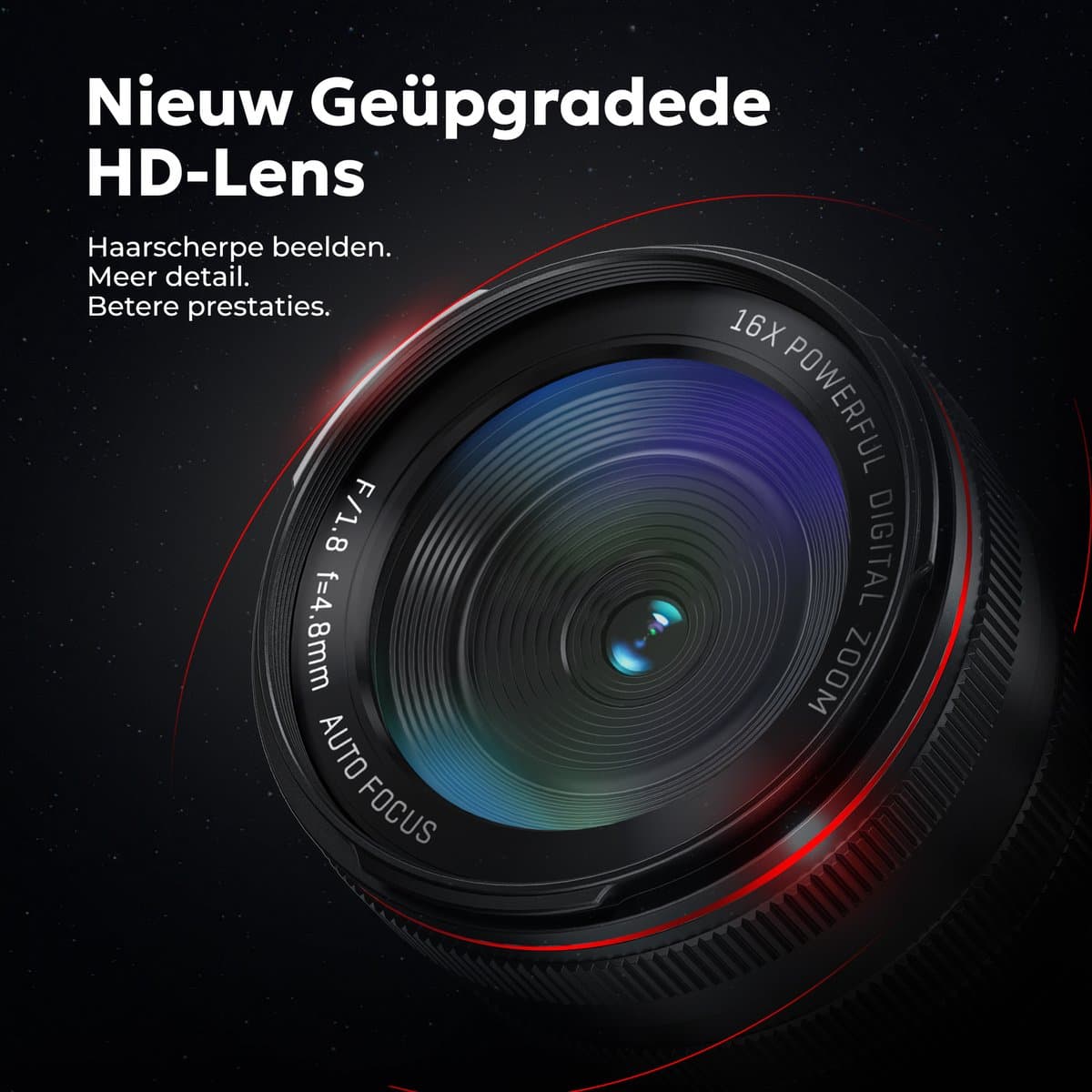 Kiekz Fotocamera 88MP - Digitale Camera 8K - 16X Digitale Zoom - Fototoestel - Compact Camera - Ideaal voor Kinderen en Beginners - Inclusief 32GB SD Kaart - Verbeterde lens thumbnail 8