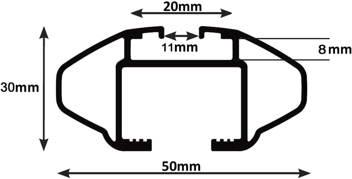 Fietsendrager Dakdragerset - Fietsrek Imperiaal - Fietsen Vervoeren - Universele Fietsbevestiging - 1200 mm stangen - Zilver Zwart thumbnail 4