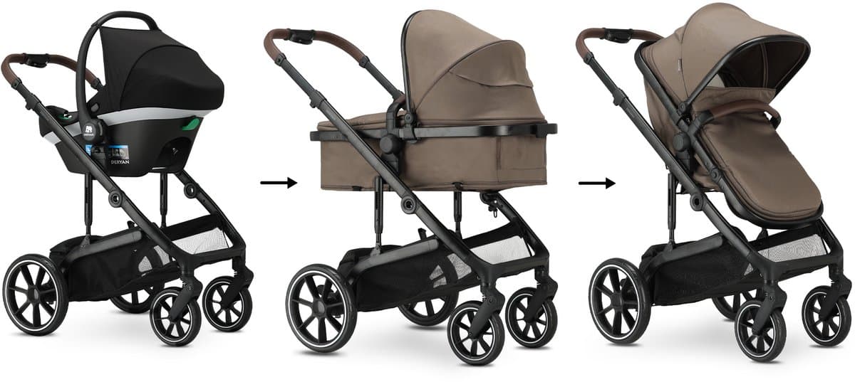 Deryan Noa 3-in-1: reiswieg, wandelwagen en autostoel in één thumbnail 2